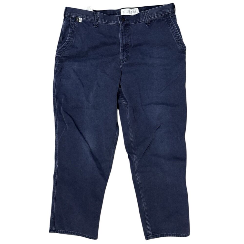 Carhartt FR Flame Resistant Work Pants Navy Twill NFPA 2112 CAT 2 Mens 38X30